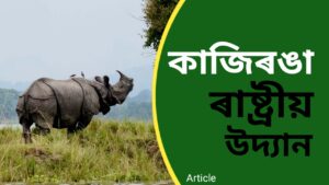 কাজিৰঙা ৰাষ্ট্ৰীয় উদ্যান (Kaziranga National Park)